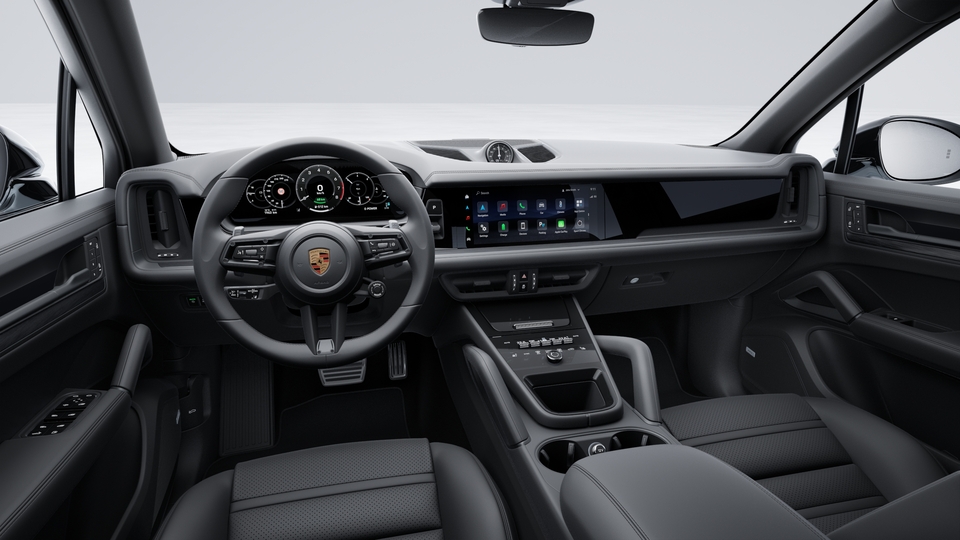 Interior trim in Black brushed aluminium