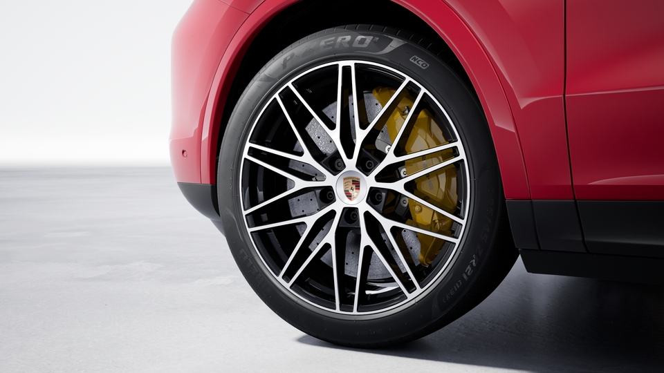 Porsche Ceramic Composite Brake (PCCB), Yellow brake calipers