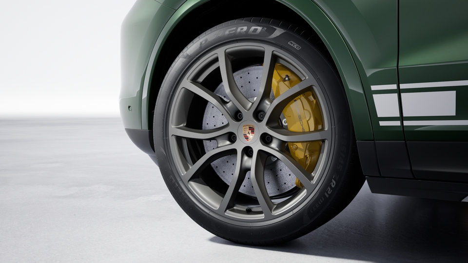 Porsche Ceramic Composite Brake (PCCB), Yellow brake calipers