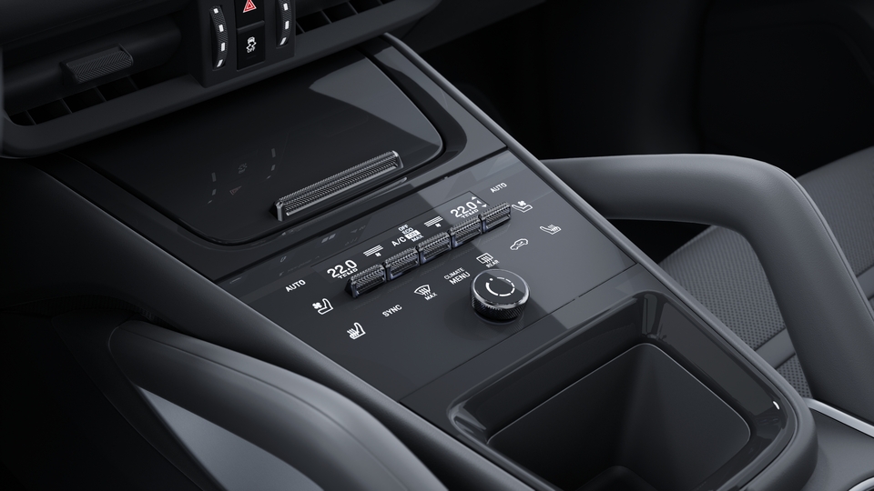 Massage function front including seat ventilation front