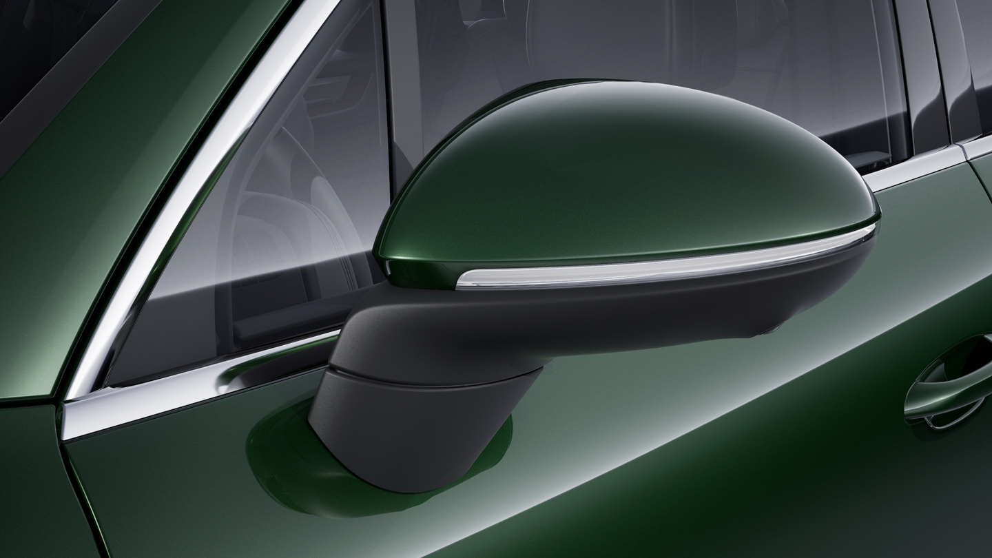 Exterior mirror lower trims including mirror base in Black