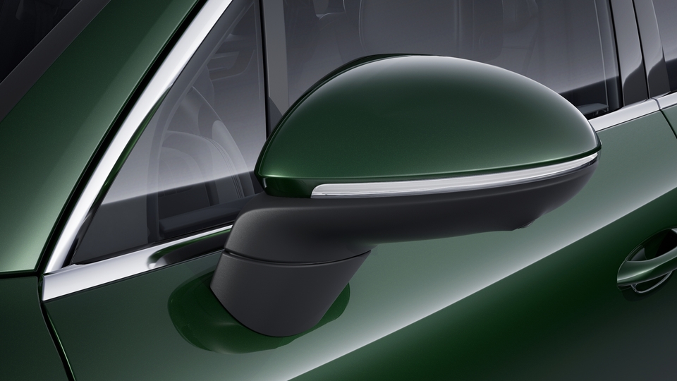 Exterior mirror lower trims including mirror base in Black