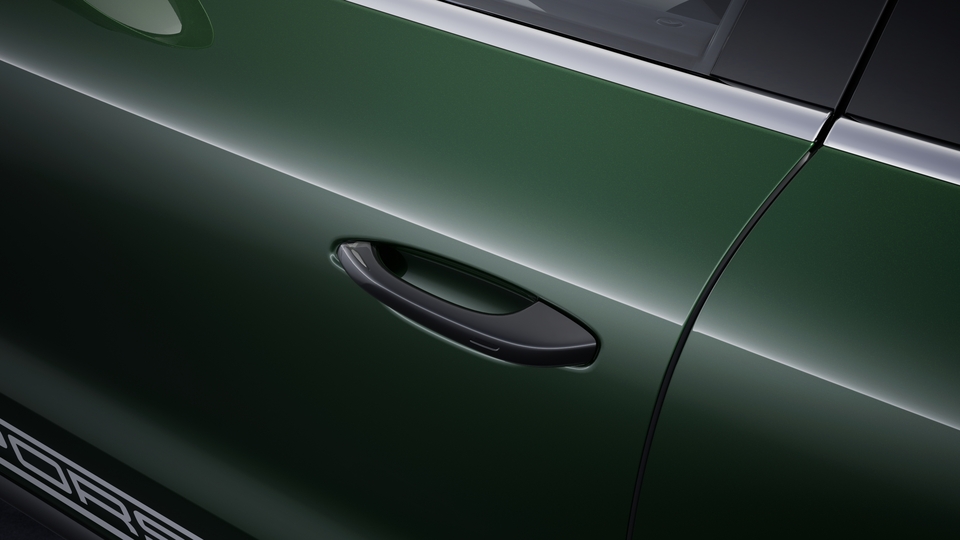 Door release levers painted in Black (high-gloss)