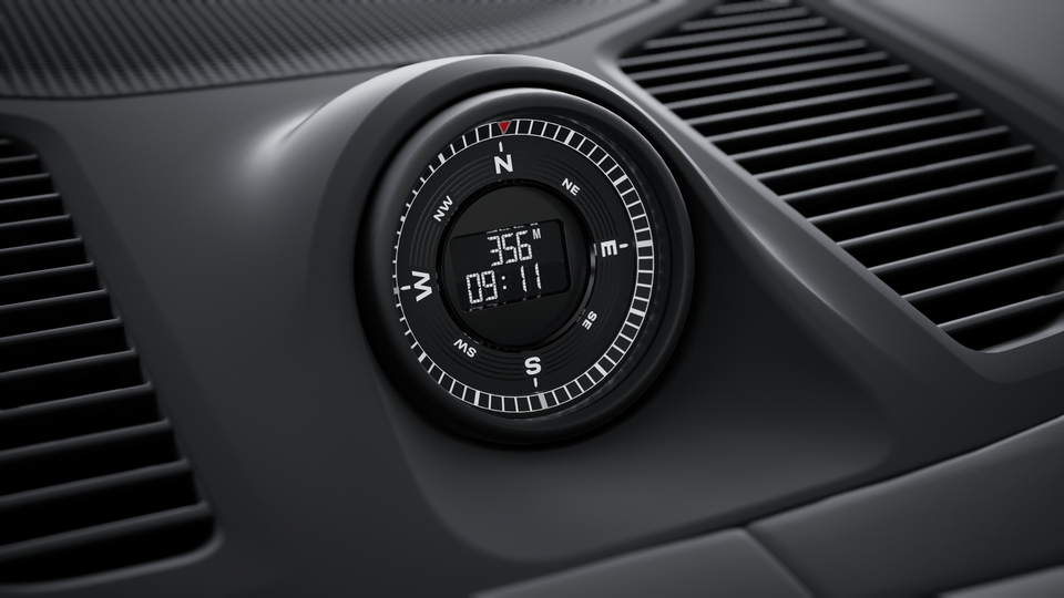 Sport Chrono Package and compass display on the dashboard
