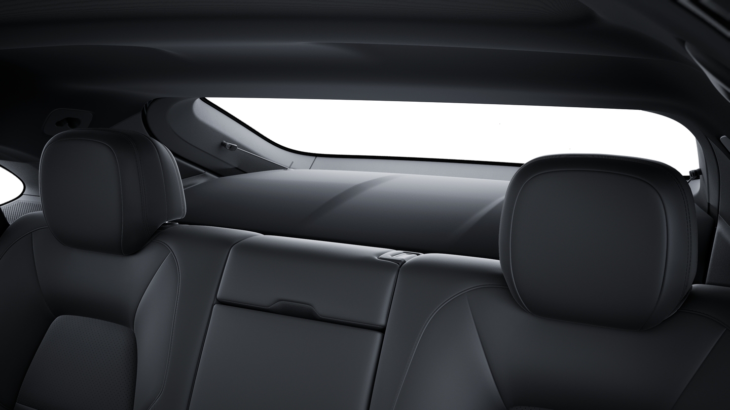 Deletion of model logo embossed on headrests