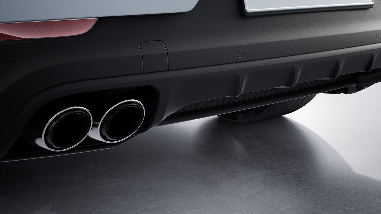 Sport Exhaust System incl. Tailpipes in Silver