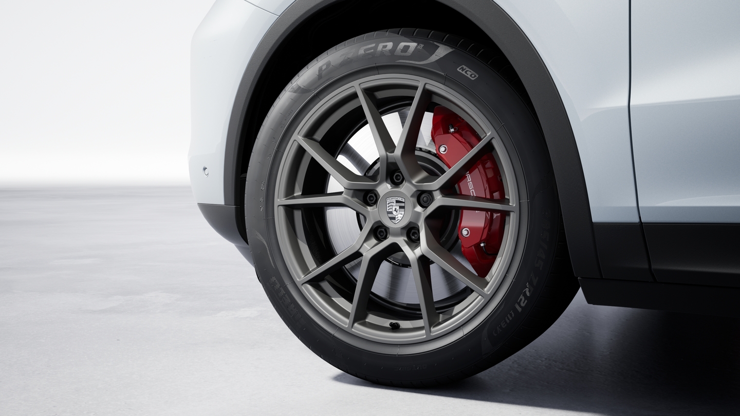 20-inch Cayenne S wheels in Vesuvius Grey