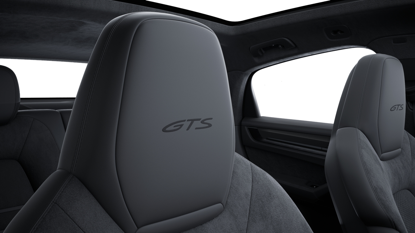 Race-Tex interior with leather Black, smooth-finish leather