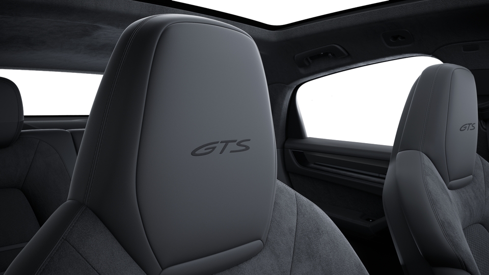 Race-Tex interior with leather Black, smooth-finish leather