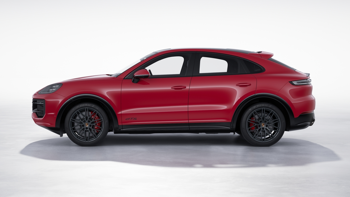 Brake system with brake calipers in Red