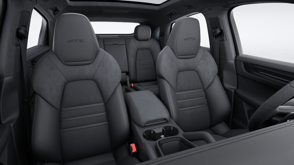 Headrests with stitched ‘GTS’ logo front