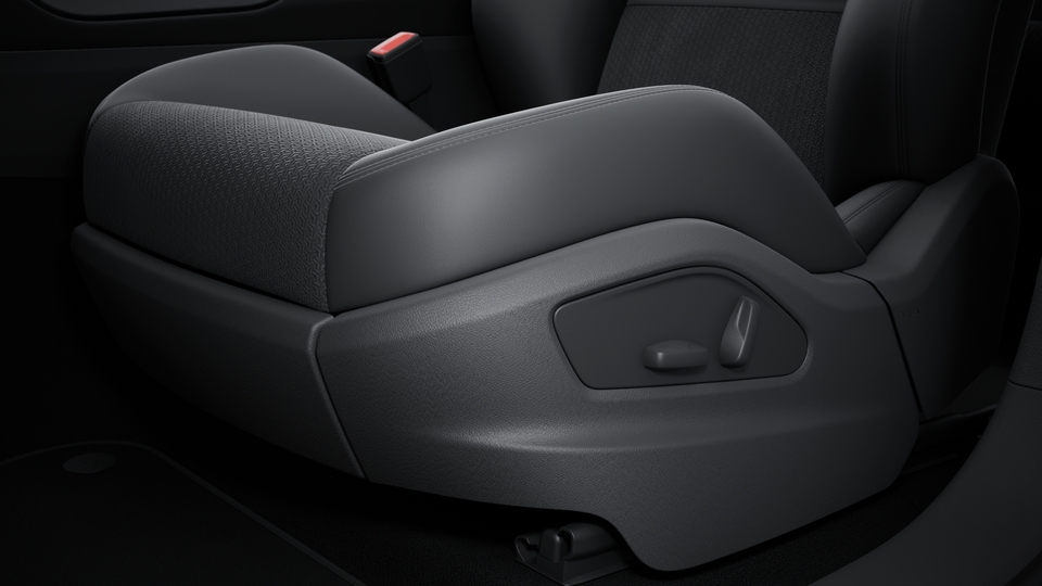 GTS sports seats front with integrated headrests (8-way, electric) and seat centre in Race-Tex