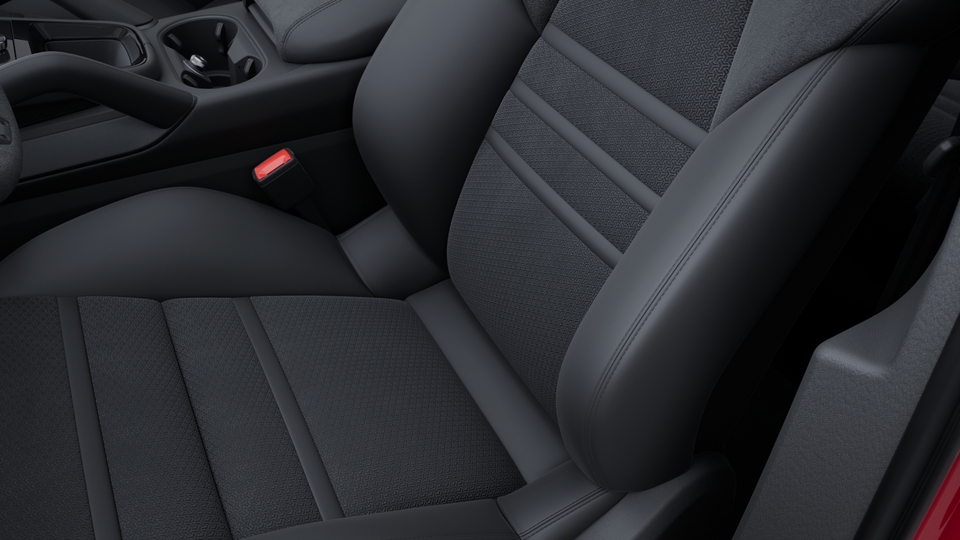 Adaptive sports seats in front (18-Way, electric) and seat centre in Race-Tex-1