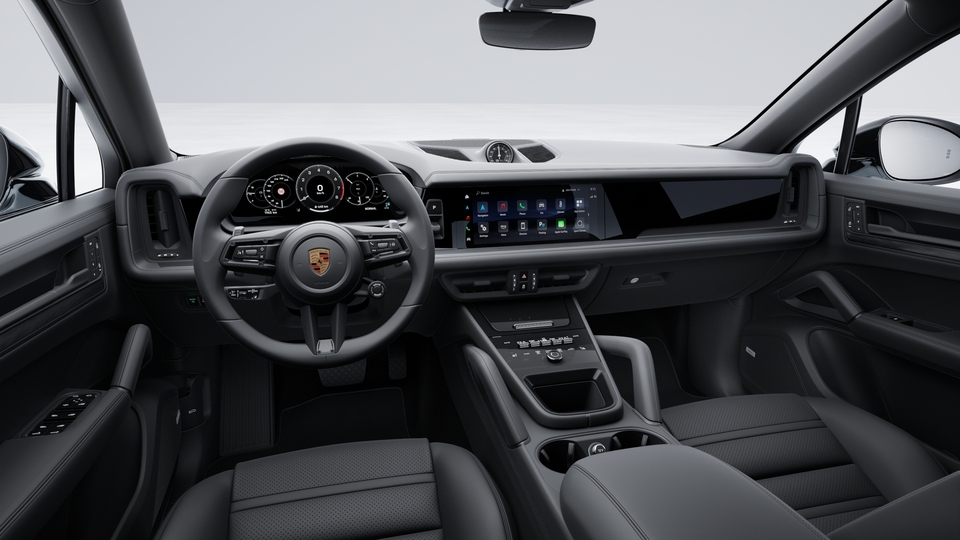 Interior trim in Black brushed aluminium