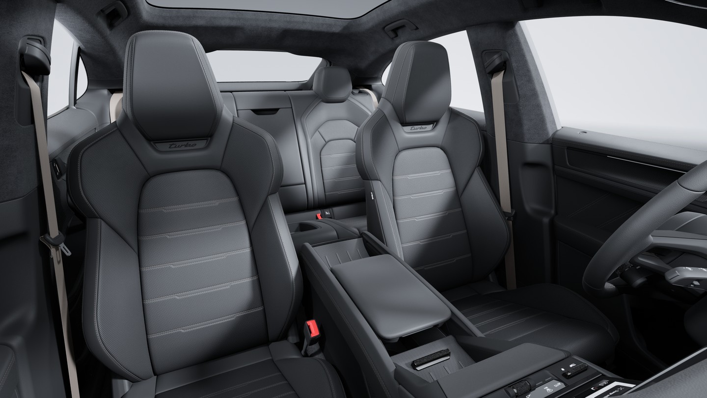 Leather interior Black with Interior Package Turbonite