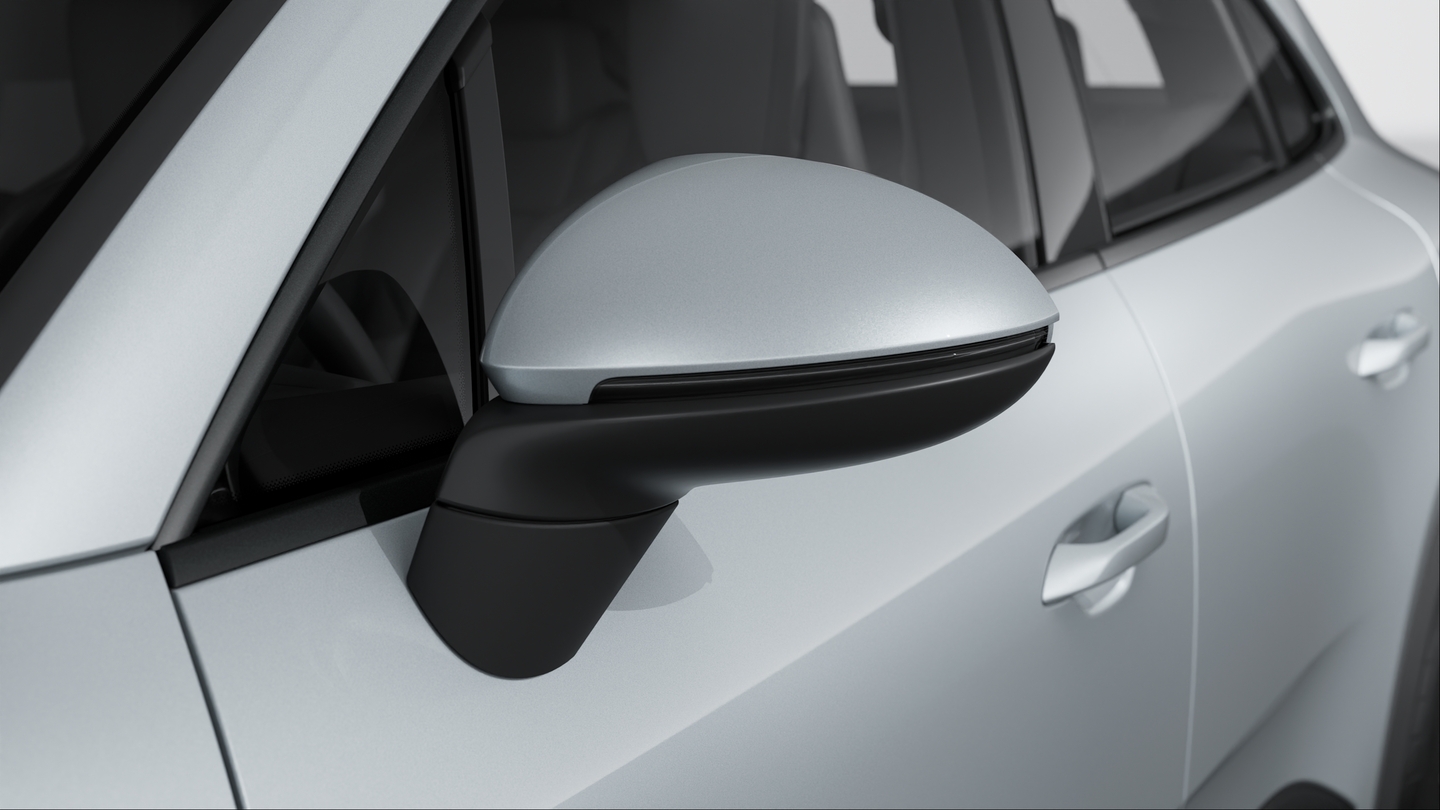 Exterior Mirror Lower Trims and Base in Black