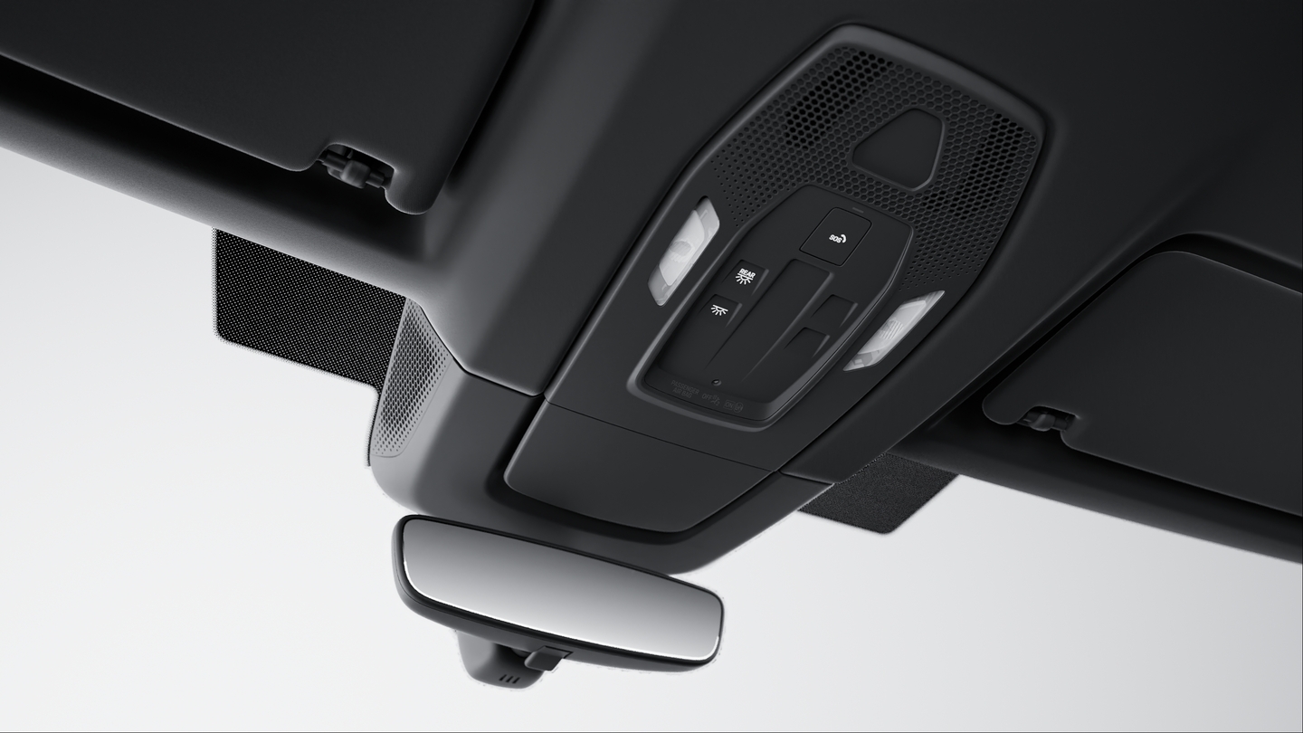 Interior mirror dimmed manually