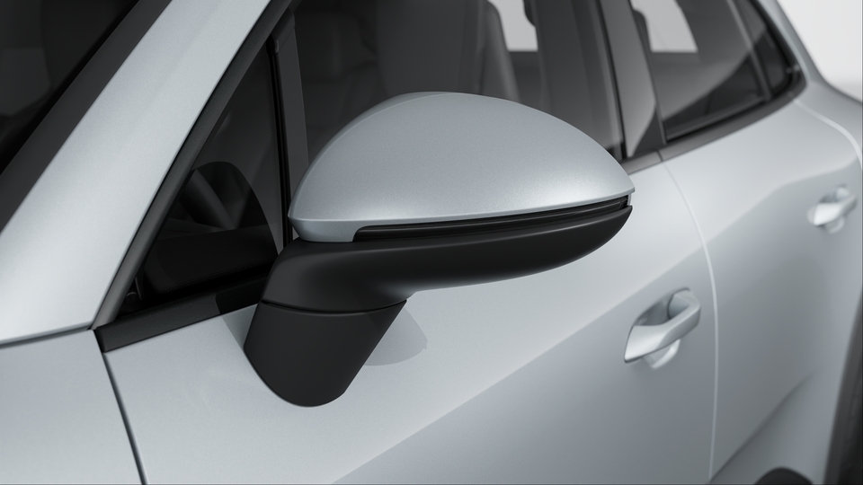 Exterior Mirror Lower Trims and Base in Black