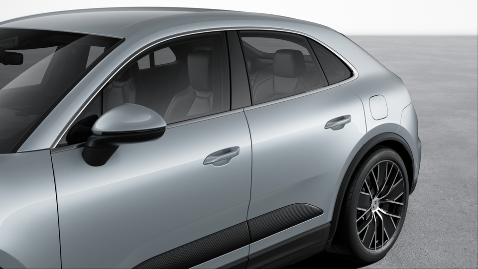 Side window trims Silver coloured