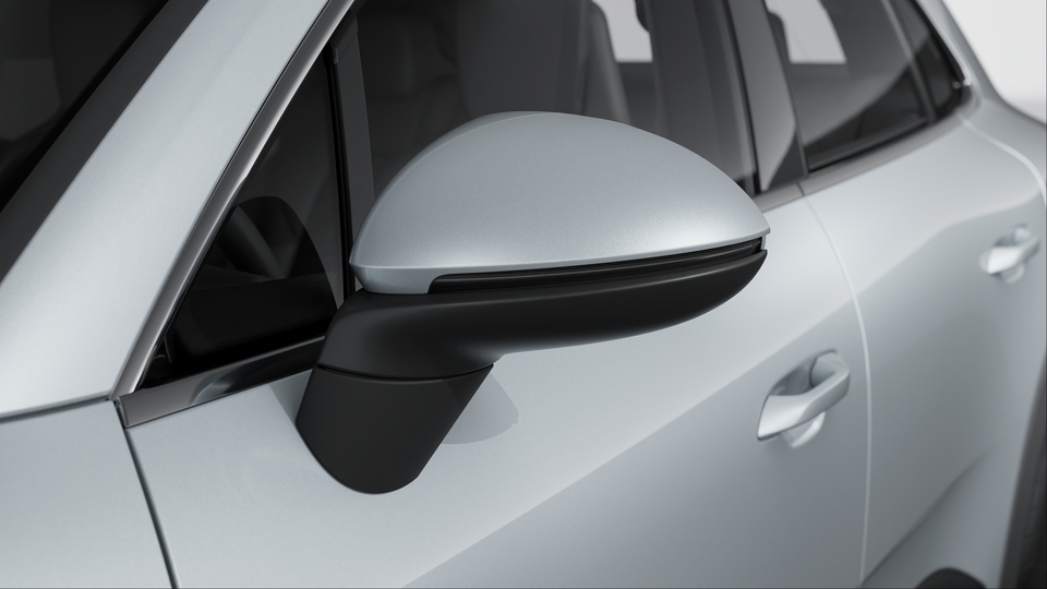 Exterior Mirror Lower Trims including Mirror Base in Black