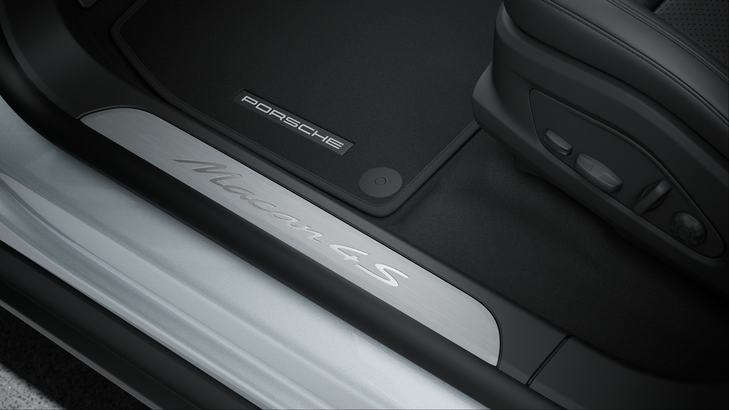 Door-Sill Guards in Brushed Aluminum