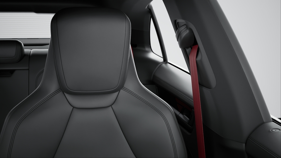 Seat belts Bordeaux red