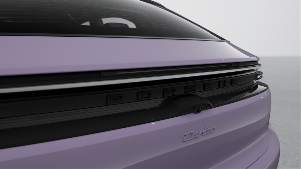 Model designation painted in exterior colour
