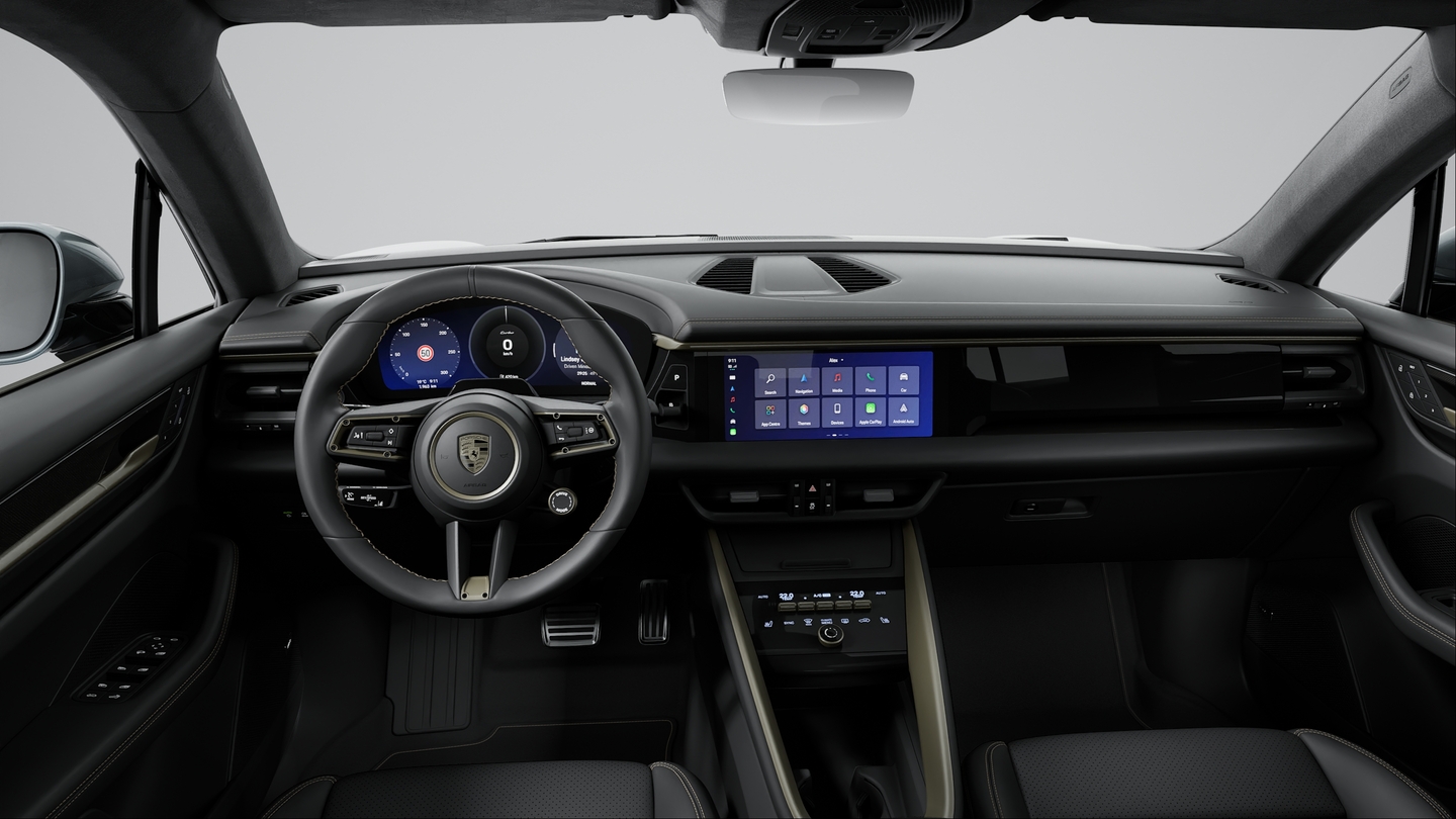 Leather Interior in Black with Interior Package in Turbonite