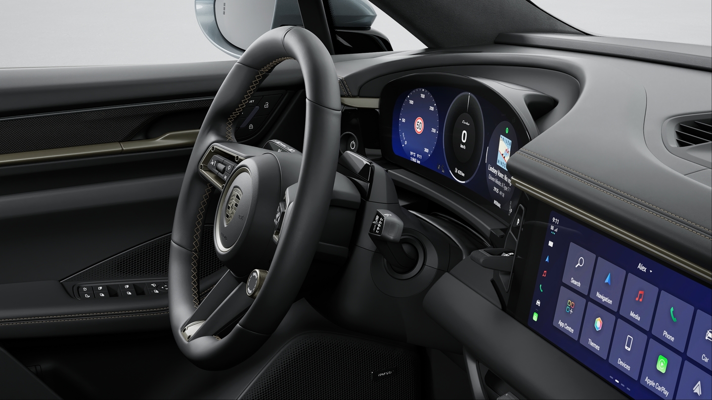 Leather Package in Black with Turbonite Accents