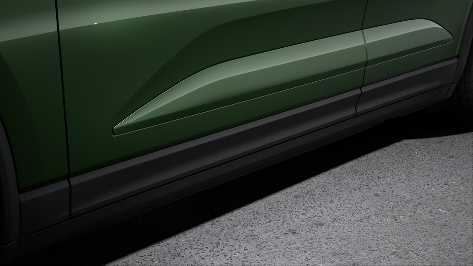 Sideblades painted in exterior colour