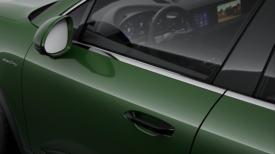 Door release levers painted in Black (high-gloss)