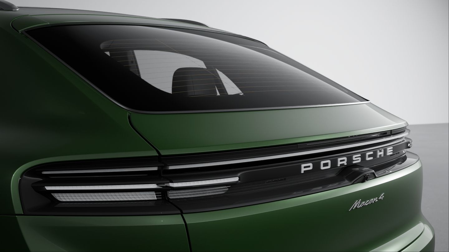 带 “PORSCHE” 字样的 LED 尾灯
