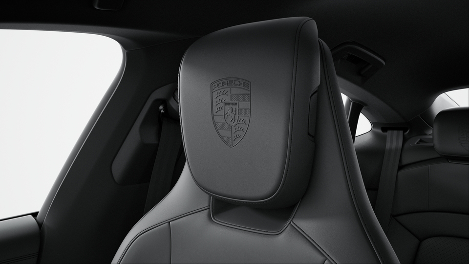 Porsche Crest on Headrests (Front and Outer Rear Seats)