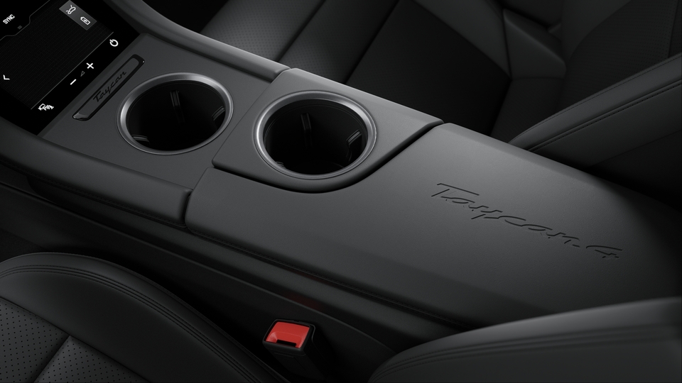 Model Logo on Centre Console Storage Compartment Lid