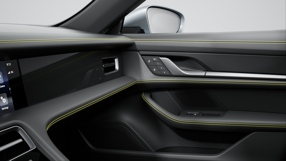 Interior Trim Package with decorative Stitching in contrasting Colour