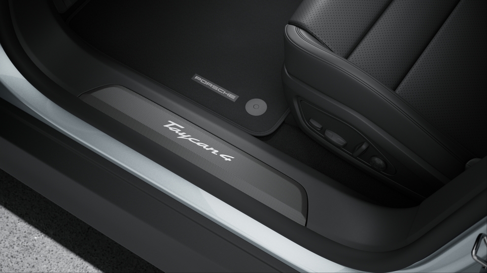 Door Sill Guards Carbon matt, illuminated