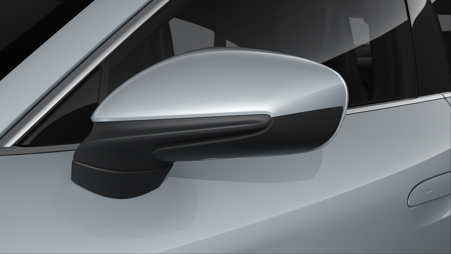 Exterior Mirror Lower Trims including Mirror Base in Black