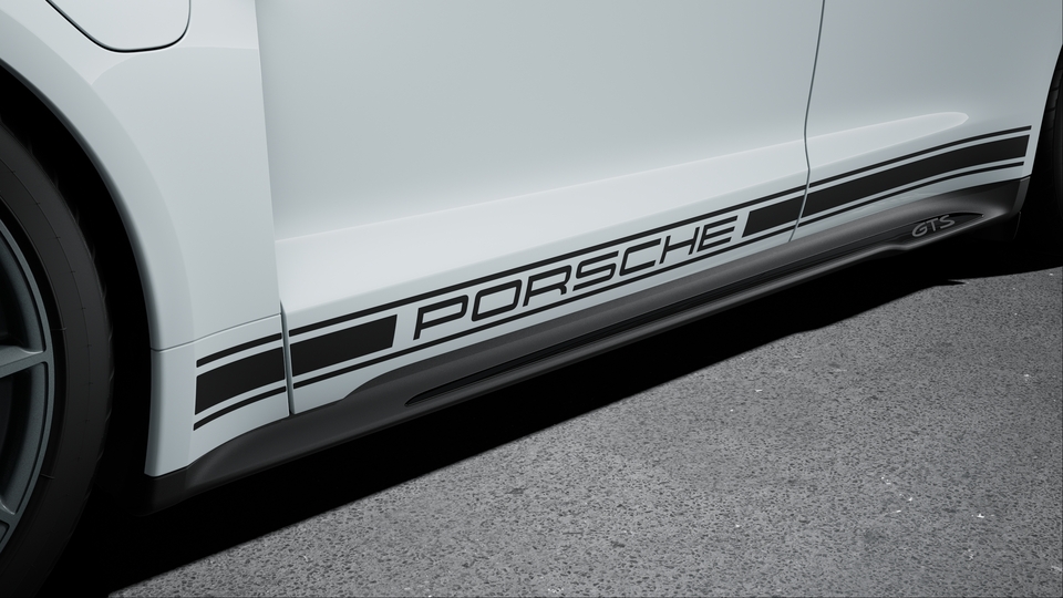Decorative Side Logo 'PORSCHE' Black