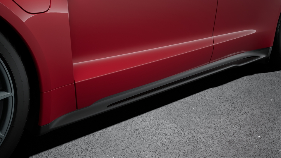 Deletion of ‘GTS’ logo on sideskirt inlays