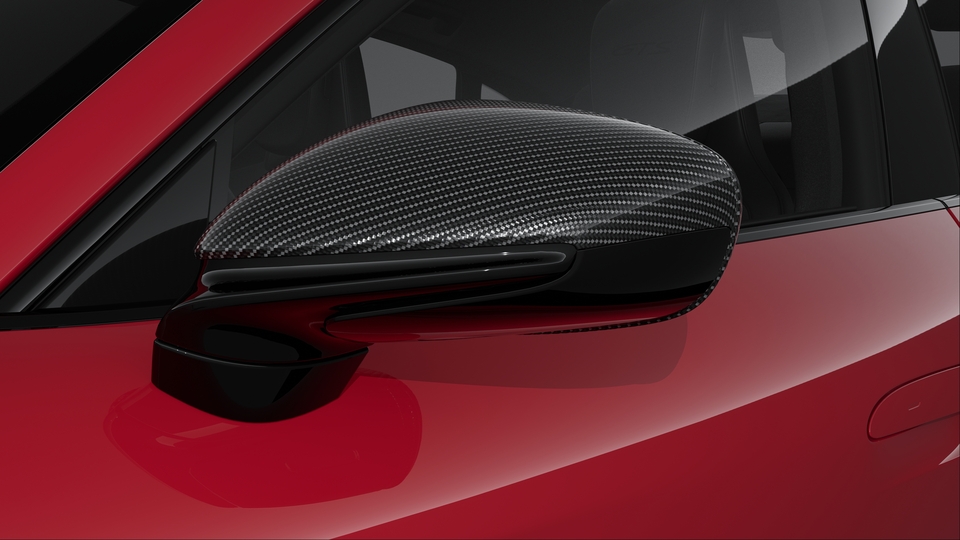 Exterior Mirror Upper Trims Carbon