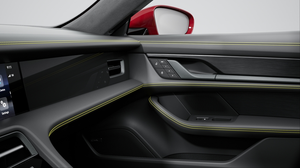 Interior Trim Package with decorative Stitching in contrasting Colour