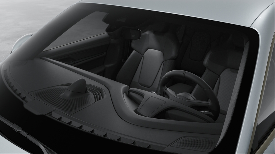 Windscreen with grey top tint