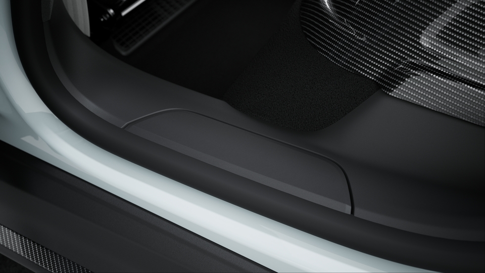 Door sill guards in Black