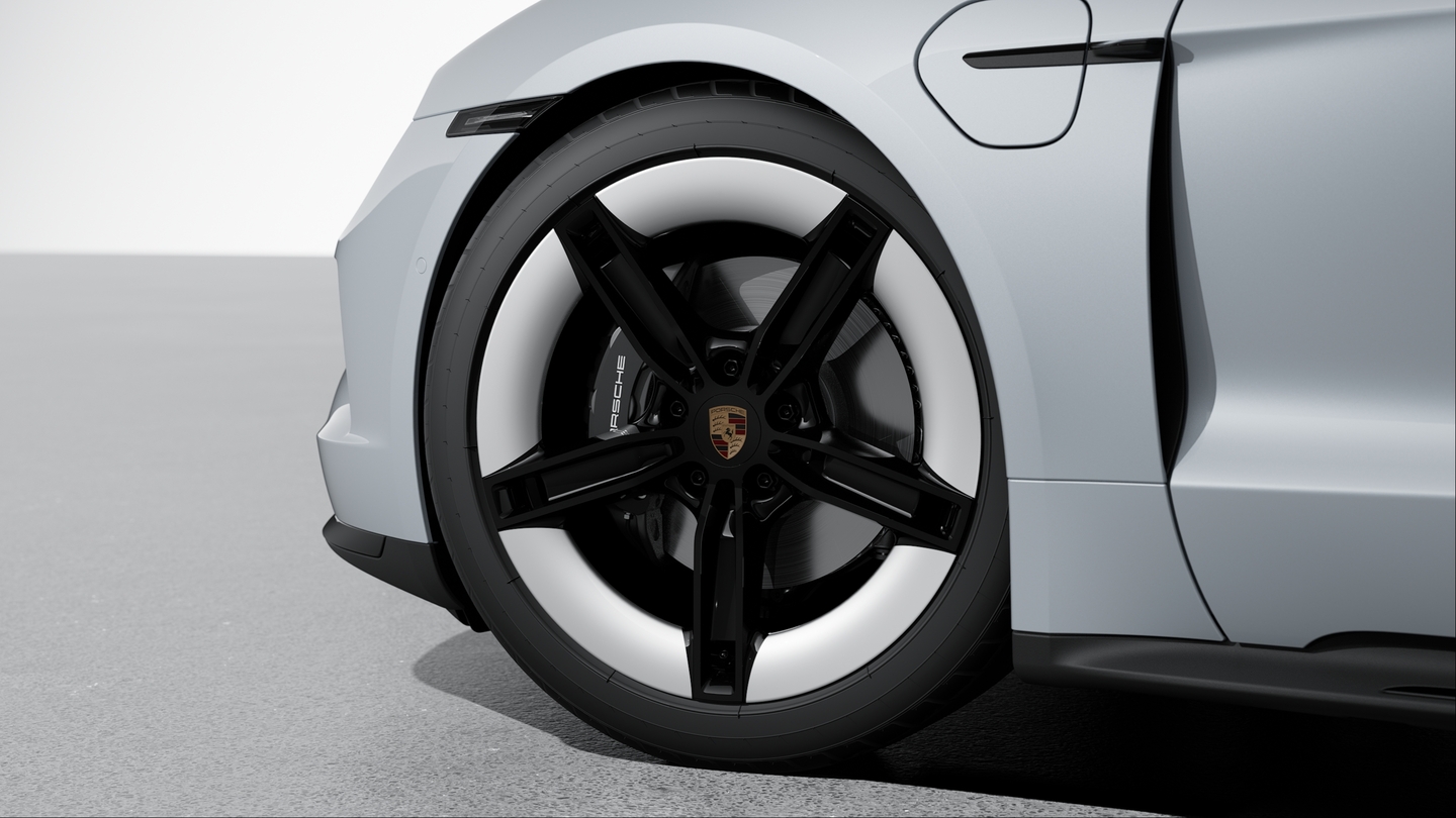 Brake system with brake calipers in Black
