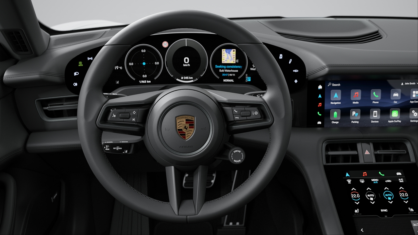 Multifunction sports steering wheel leather including Mode Switch