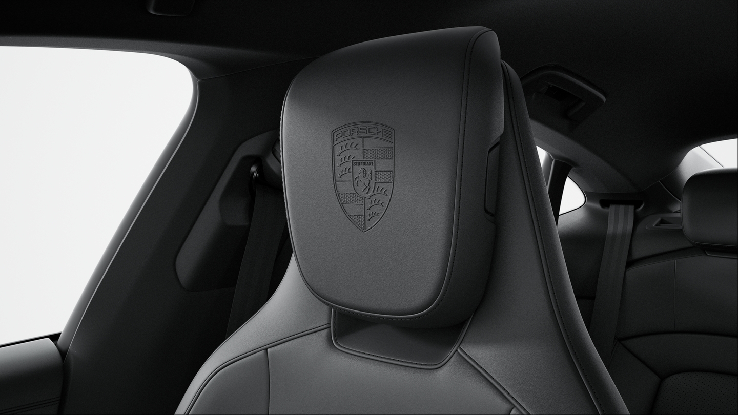 Porsche Crest on Headrests (Front Seats)