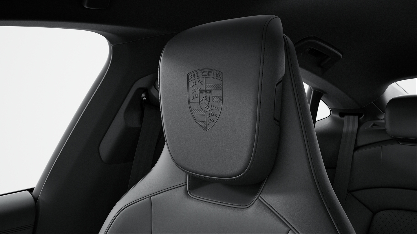 Porsche Crest on Headrests (Front Seats)