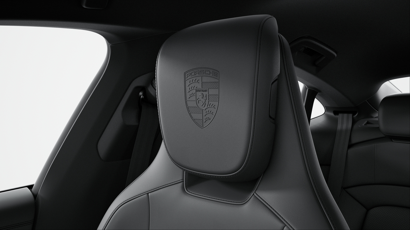 Porsche Crest on Headrests (Front Seats)