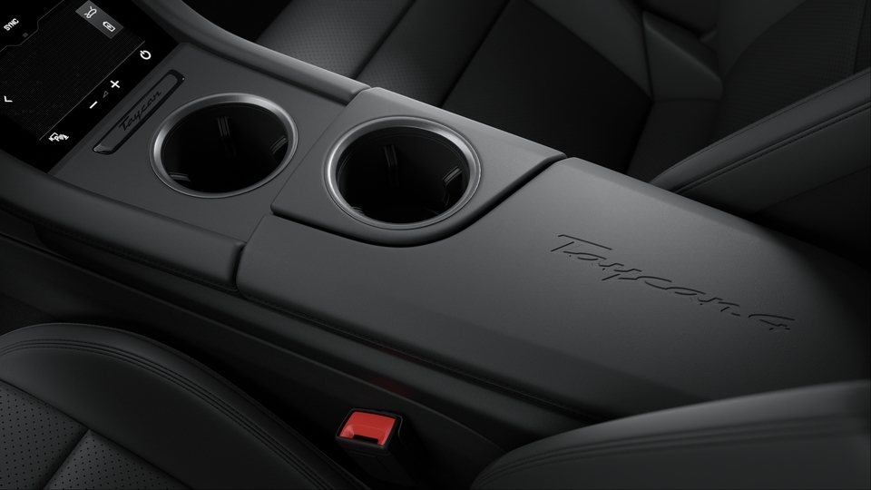Model Logo on Centre Console Storage Compartment Lid