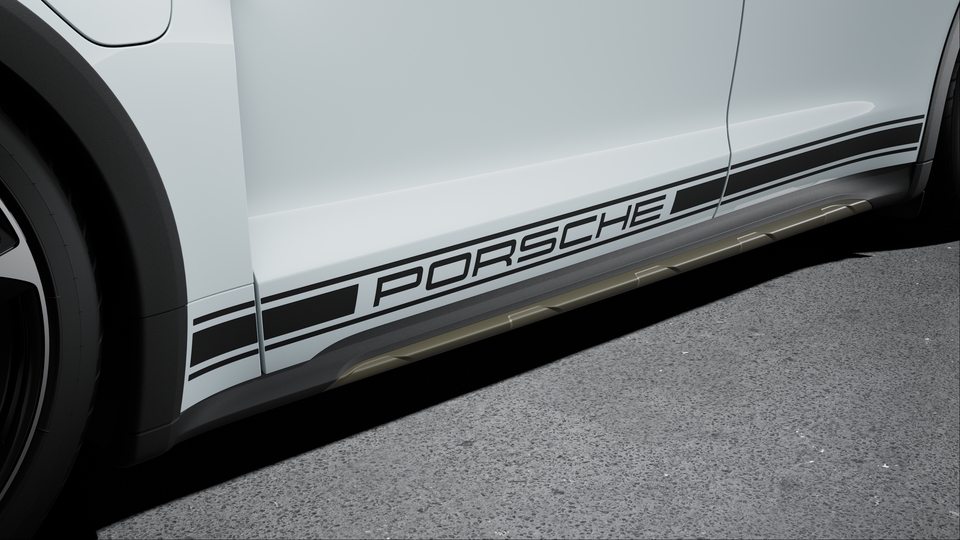 Decorative Side Logo 'PORSCHE' Black